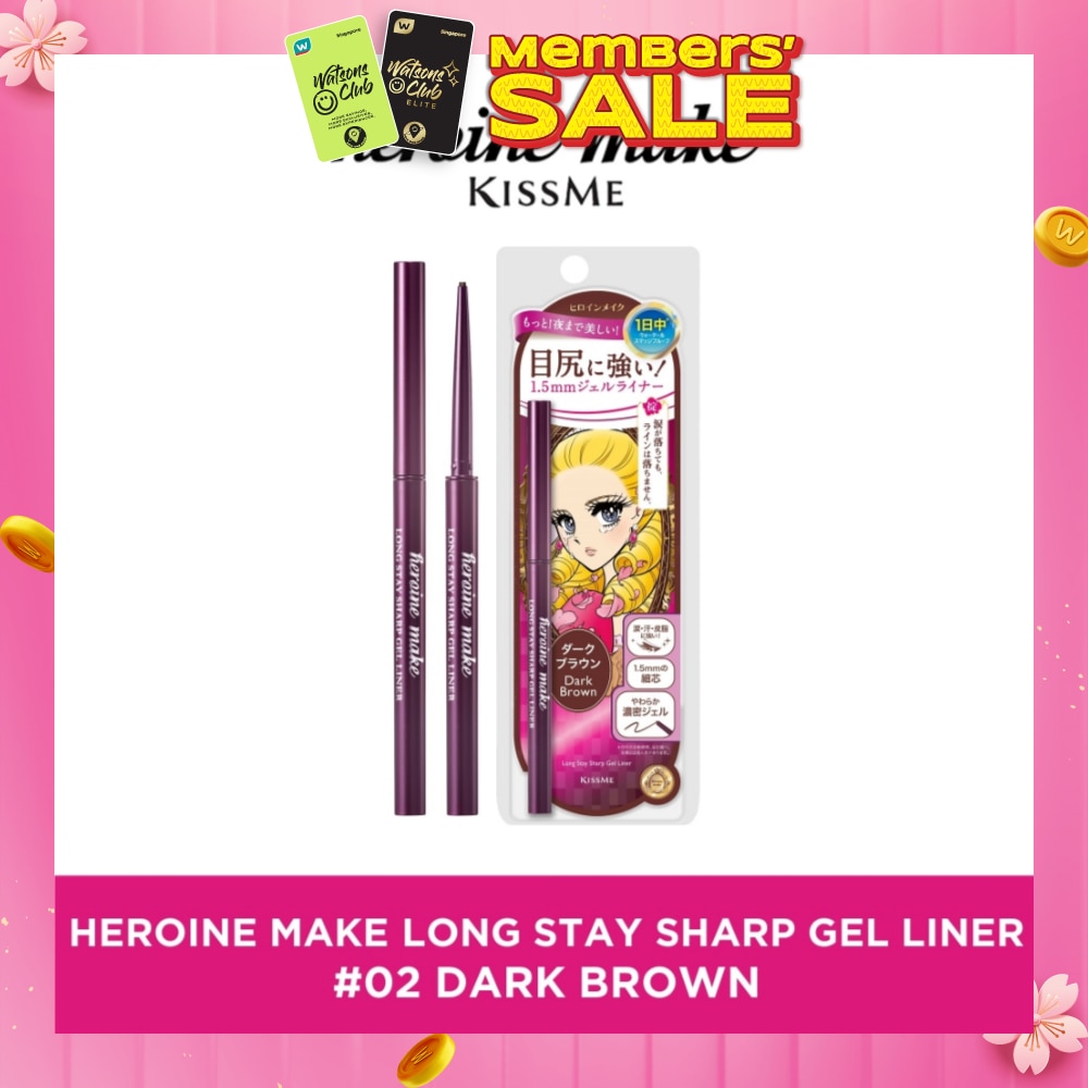 Long Stay Sharp Gel Liner #02 Dark Brown