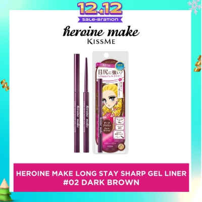 HEROINE MAKE Long Stay Sharp Gel Liner #02 Dark Brown