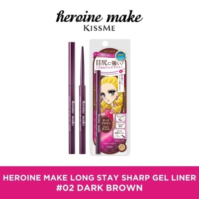 HEROINE MAKE Long Stay Sharp Gel Liner #02 Dark Brown
