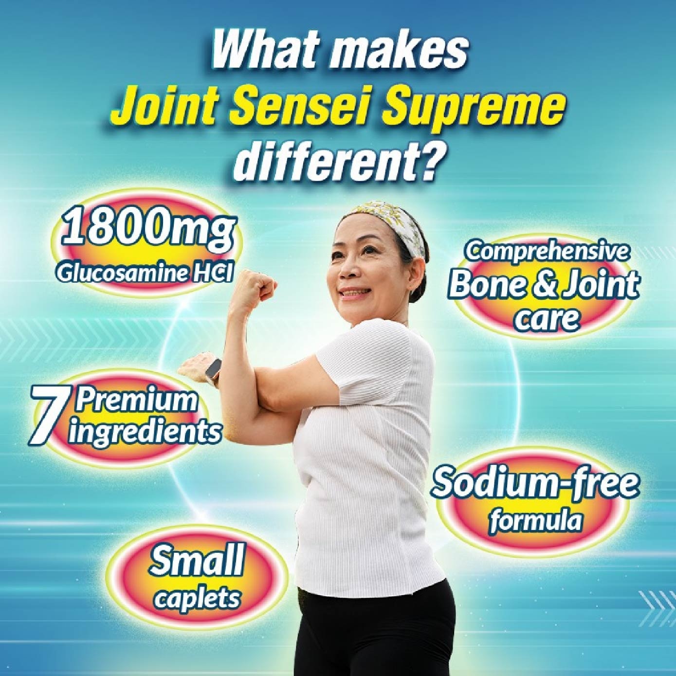 Joint Sensei Supreme Glucosamine Chondroitin Collagen Joint Supplement Tablet Twin Pack 540s x 2