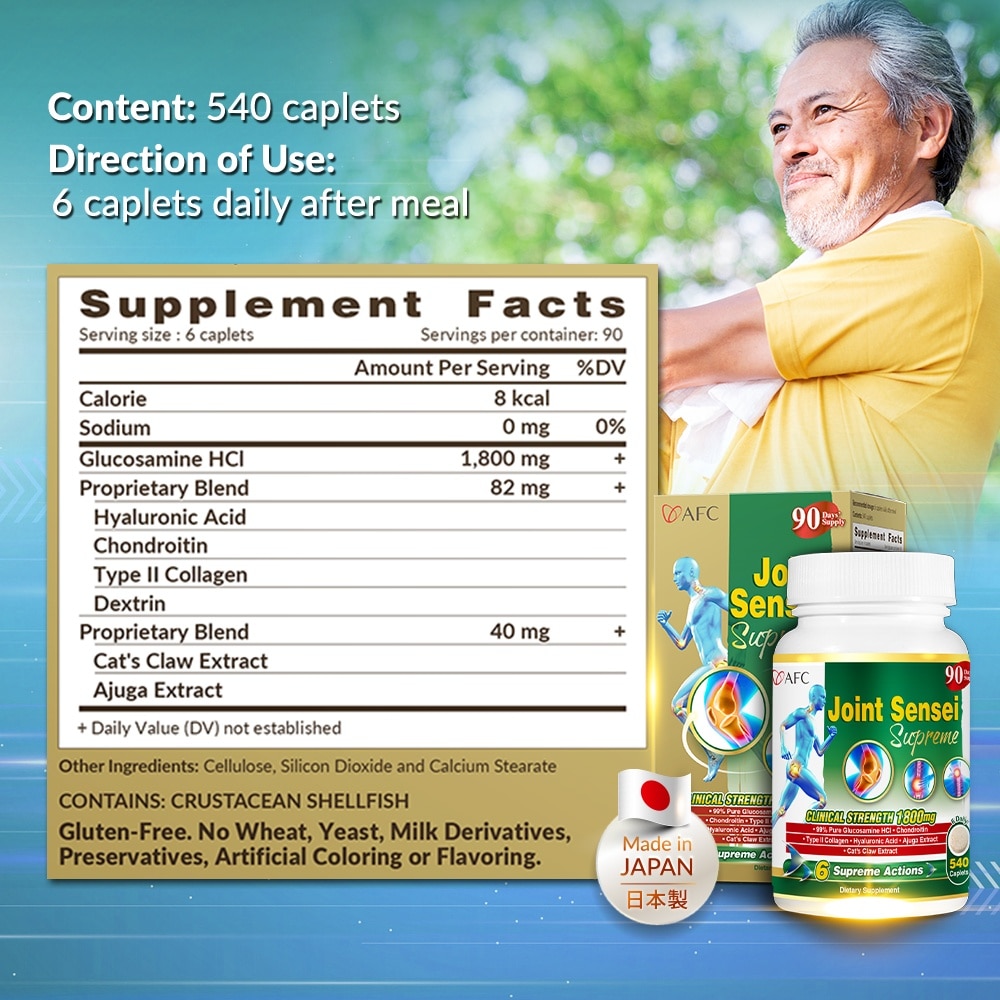 Joint Sensei Supreme Dietary Supplement Tablet Twin Pack 540s x 2