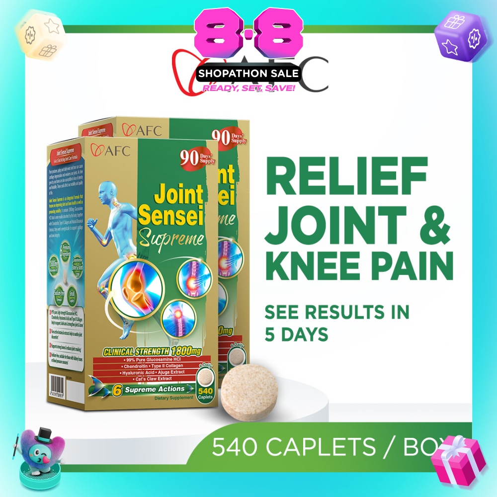 Joint Sensei Supreme Glucosamine Chondroitin Collagen Joint Supplement Tablet Twin Pack 540s x 2