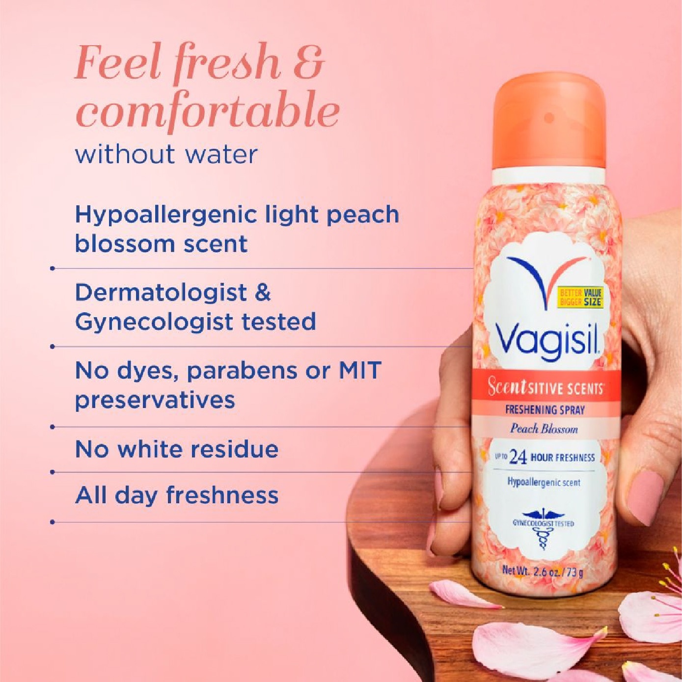 Scentsitive Scents Freshening Spray Peach Blossom 73g image