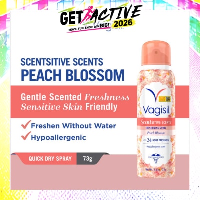 VAGISIL® - Scentsitive Scents Freshening Spray Peach Blossom 73g image