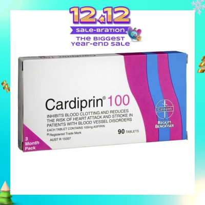 CARDIPRIN 100mg Tablets 90s