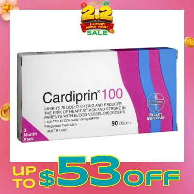 CARDIPRIN 100mg Tablets 90s