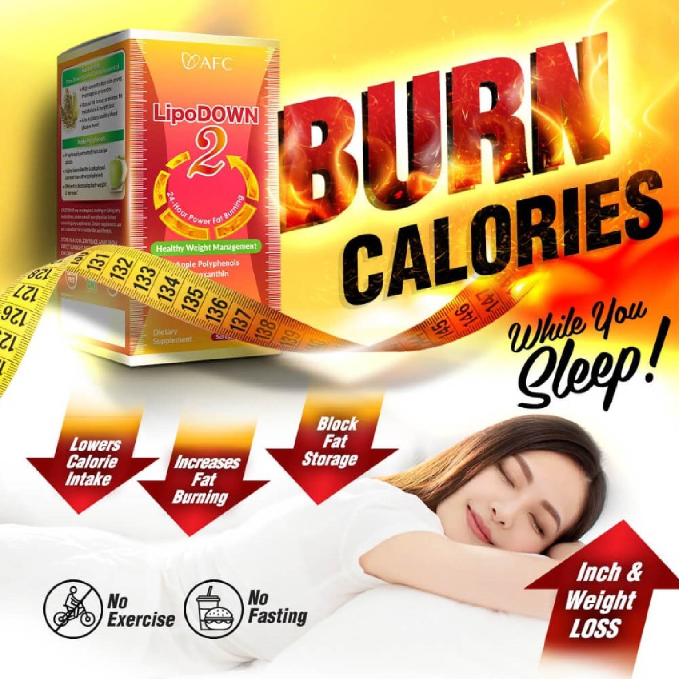 Weight Management Dietary Supplement Packset consists of LipoDOWN2 60s x 2 + ActiveTRIM 120s