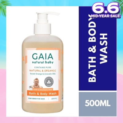 GAIA Naturally Scented pH Balanced Bath & Body Wash 500ml
