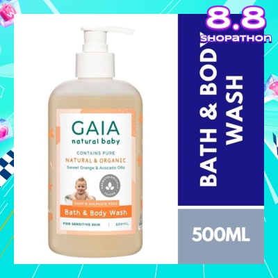 GAIA Naturally Scented pH Balanced Bath & Body Wash 500ml