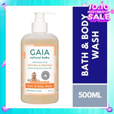 GAIA Naturally Scented pH Balanced Bath & Body Wash 500ml