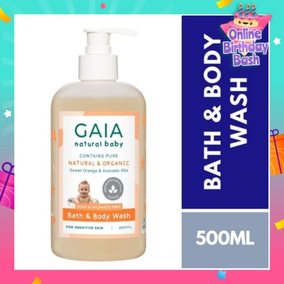 GAIA Naturally Scented pH Balanced Bath & Body Wash 500ml