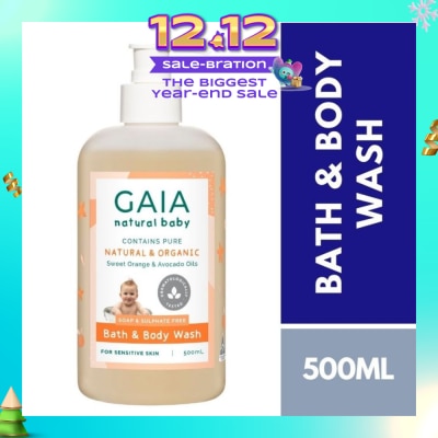 GAIA Naturally Scented pH Balanced Bath & Body Wash 500ml