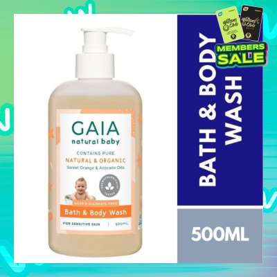 GAIA Naturally Scented pH Balanced Bath & Body Wash 500ml