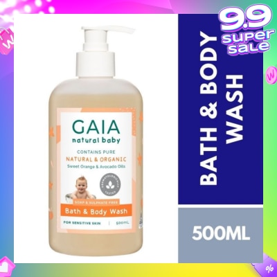 GAIA Naturally Scented pH Balanced Bath & Body Wash 500ml