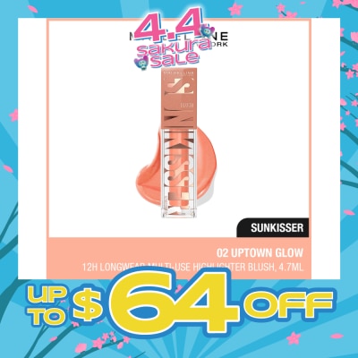 MAYBELLINE - Sunkisser Multi-Use Highlighter Blush 02 Uptown Glow 4.7ml