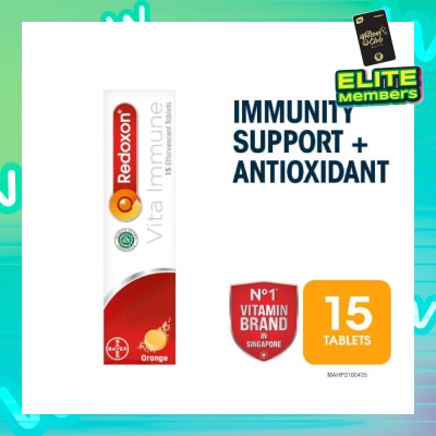 REDOXON Vita Immune Vitamin C & 10 Minerals Immunity Effervescent Orange 15s