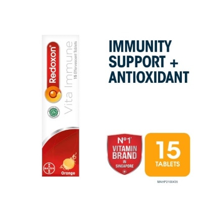 REDOXON Vita Immune Vitamin C & 10 Minerals Immunity Effervescent Orange 15s