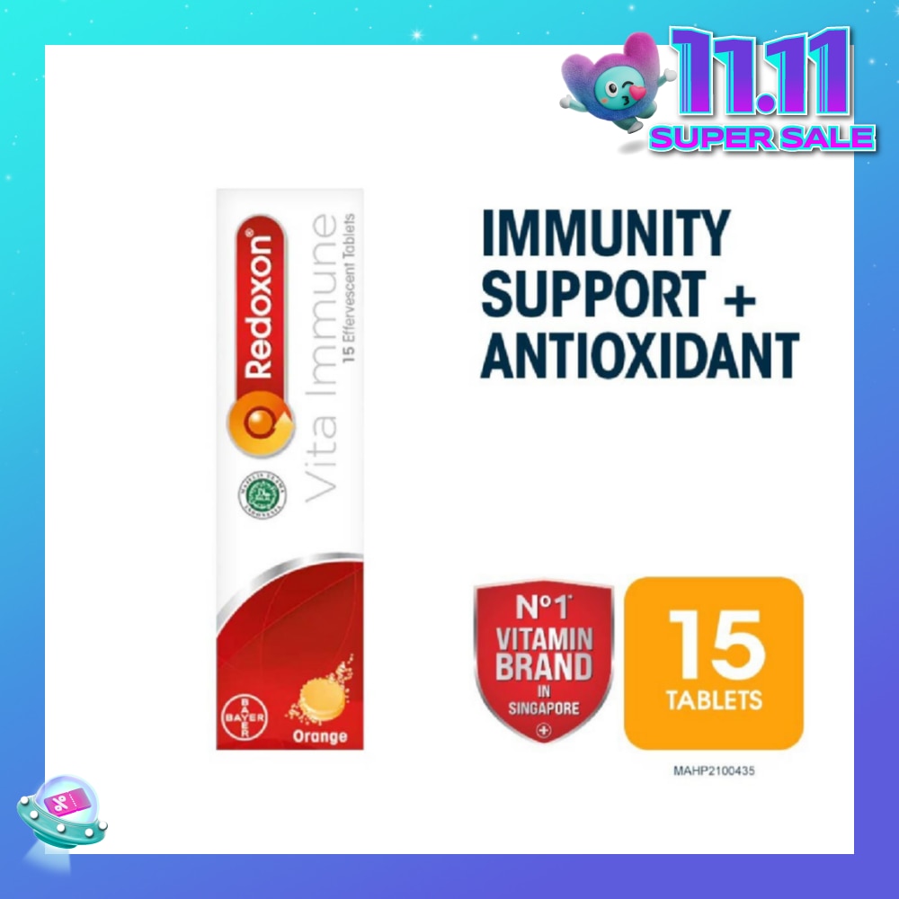 Vita Immune Vitamin C & 10 Minerals Immunity Effervescent Orange 15s