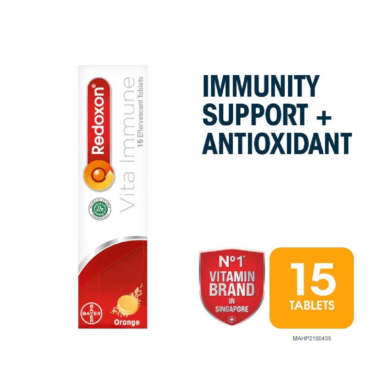 Vita Immune Vitamin C & 10 Minerals Immunity Effervescent Orange 15s