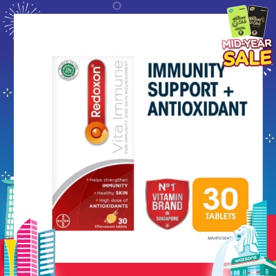 REDOXON Vita Immune Vitamin C & 10 Minerals Immunity Effervescent Orange 30s