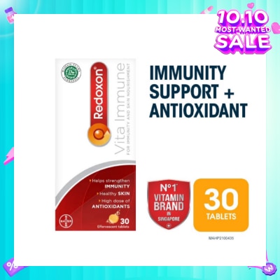 REDOXON Vita Immune Vitamin C & 10 Minerals Immunity Effervescent Orange 30s