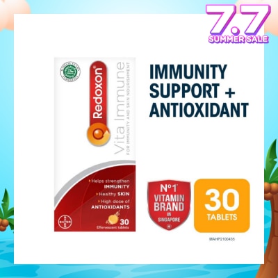 REDOXON Vita Immune Vitamin C & 10 Minerals Immunity Effervescent Orange 30s