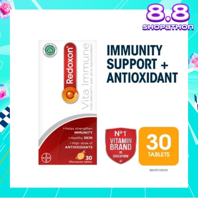 REDOXON Vita Immune Vitamin C & 10 Minerals Immunity Effervescent Orange 30s