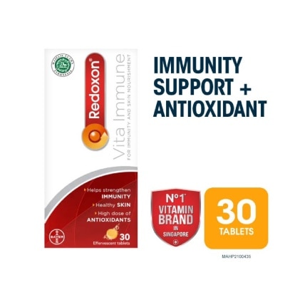 REDOXON Vita Immune Vitamin C & 10 Minerals Immunity Effervescent Orange 30s