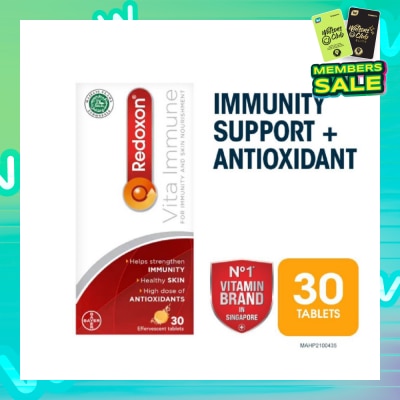 REDOXON Vita Immune Vitamin C & 10 Minerals Immunity Effervescent Orange 30s