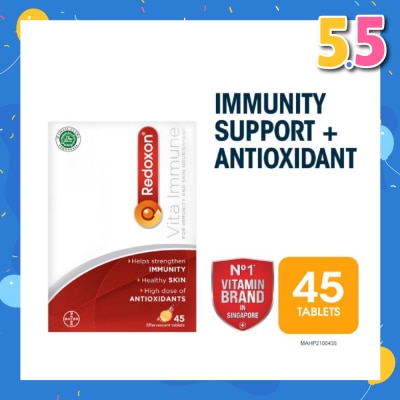 REDOXON Vita Immune Vitamin C & 10 Minerals Immunity Effervescent Orange 45s