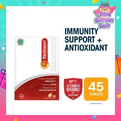 REDOXON Vita Immune Vitamin C & 10 Minerals Immunity Effervescent Orange 45s