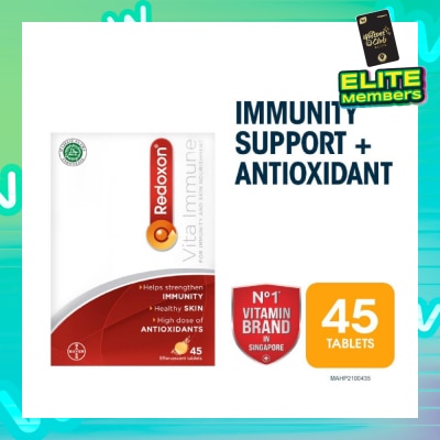 REDOXON Vita Immune Vitamin C & 10 Minerals Immunity Effervescent Orange 45s