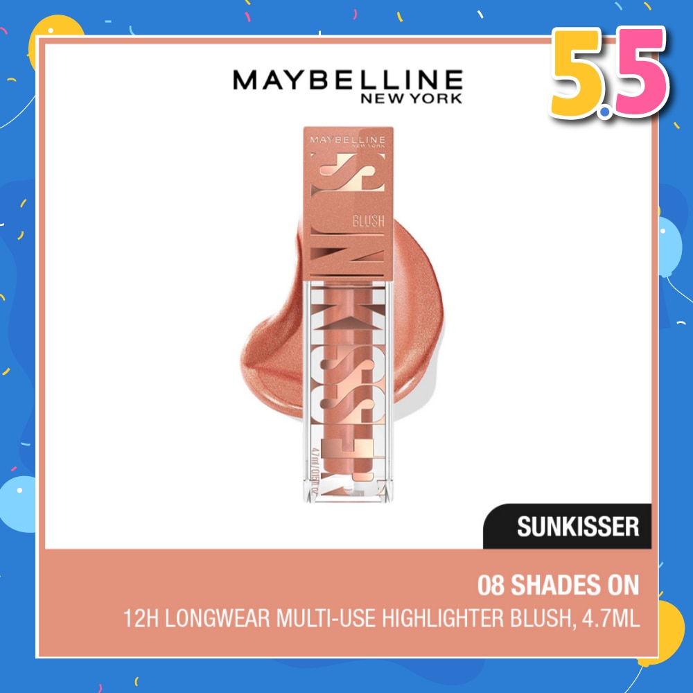 Sunkisser Multi-Use Highlighter Blush 08 Shades On 4.7ml