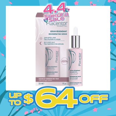 PLACENTOR VEGETAL - Regenerating Serum with Marine Collagen & Hyaluronic Acid (Suitable for Dehydrated Dull Lacking Firmness Skin) 30ml