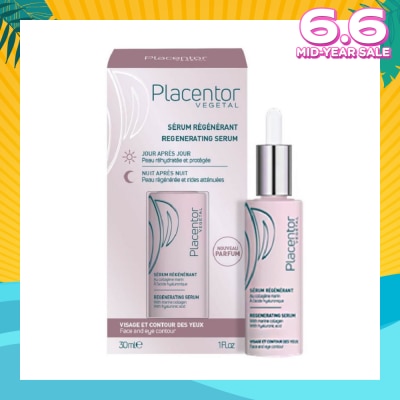 PLACENTOR VEGETAL Regenerating Serum with Marine Collagen & Hyaluronic Acid (Suitable for Dehydrated Dull Lacking Firmness Skin) 30ml