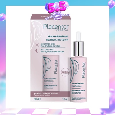 PLACENTOR VEGETAL - Regenerating Serum with Marine Collagen & Hyaluronic Acid (Suitable for Dehydrated Dull Lacking Firmness Skin) 30ml