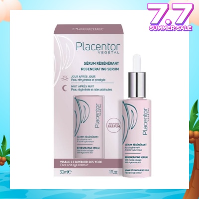 PLACENTOR VEGETAL Regenerating Serum with Marine Collagen & Hyaluronic Acid (Suitable for Dehydrated Dull Lacking Firmness Skin) 30ml