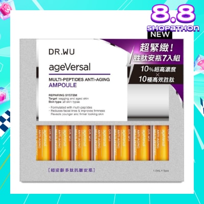 DR. WU Ageversal Multi Peptides Anti Aging Ampoule 1.5ml x7 Pieces