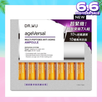 DR. WU Ageversal Multi Peptides Anti Aging Ampoule 1.5ml x7 Pieces