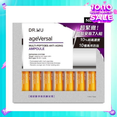 DR. WU Ageversal Multi Peptides Anti Aging Ampoule 1.5ml x7 Pieces