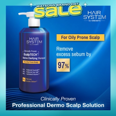HAIR SYSTEM BY WATSONS - ScalpTECH Dermo Clarifying Shampoo For Oily Prone Scalp 500ml