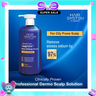 HAIR SYSTEM BY WATSONS - ScalpTECH Dermo Clarifying Shampoo For Oily Prone Scalp 500ml image