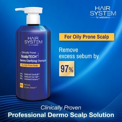 HAIR SYSTEM BY WATSONS - ScalpTECH Dermo Clarifying Shampoo For Oily Prone Scalp 500ml