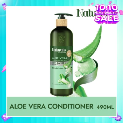 NATURALS BY WATSONS Aloe Vera + Peptide Anti-Dandruff Conditioner (For Dry & Dandruff Prone Scalp) 490ml
