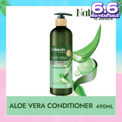 NATURALS BY WATSONS Aloe Vera + Peptide Anti-Dandruff Conditioner (For Dry & Dandruff Prone Scalp) 490ml