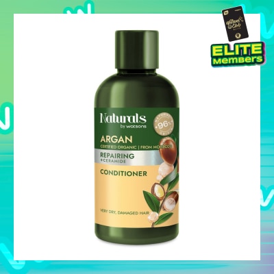 NATURALS BY WATSONS Argan + Ceramide Repairing Conditioner (For Very Dry & Damaged Hair) 100ml