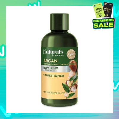 NATURALS BY WATSONS Argan + Ceramide Repairing Conditioner (For Very Dry & Damaged Hair) 100ml