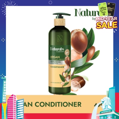 NATURALS BY WATSONS Argan + Ceramide Repairing Conditioner (For Very Dry & Damaged Hair) 490ml