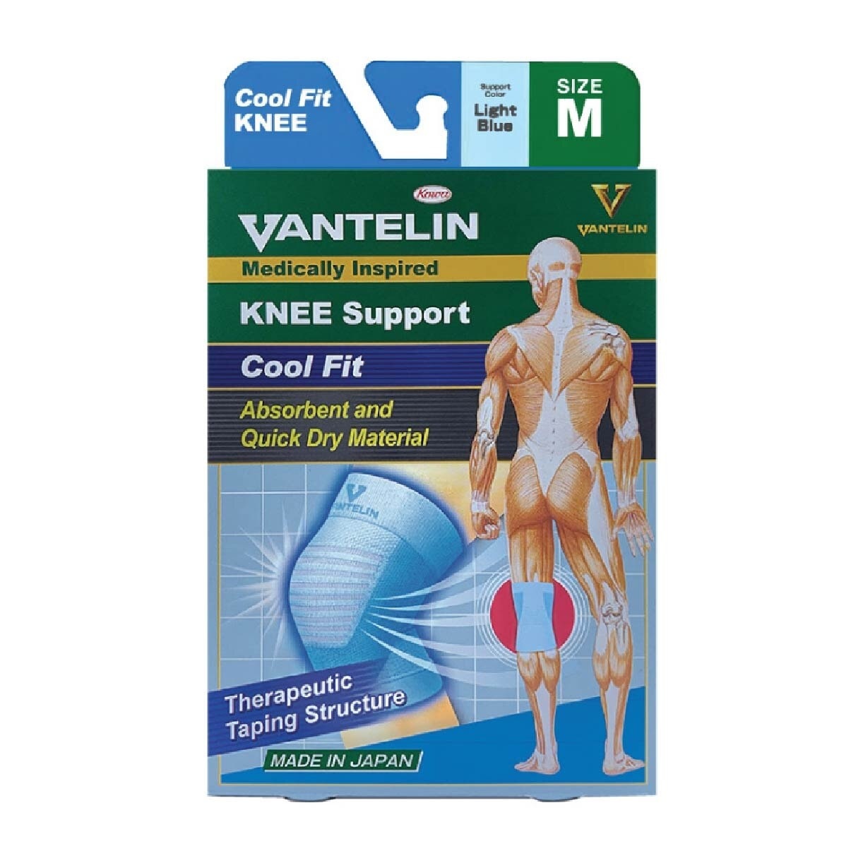 Medically Inspired Knee Support Cool Blue Fit Size M 1s