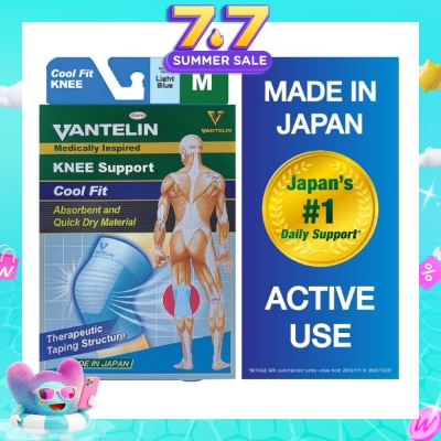 VANTELIN - Medically Inspired Knee Support Cool Blue Fit Size M 1s